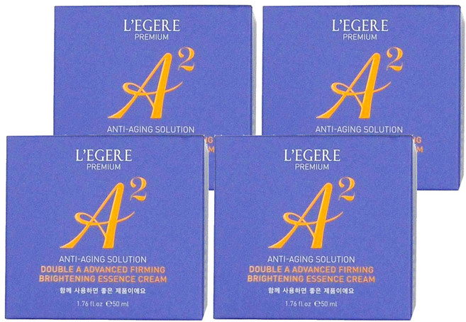 L'EGERE 極致雙A緊緻提亮精華霜, 50ml, 4罐
