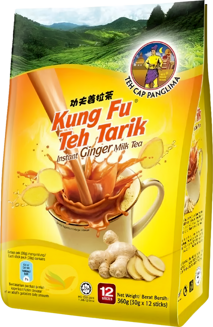 元帥牌 南洋拉茶風味功夫奶茶 四合一 薑風味 12包, 30g, 1袋