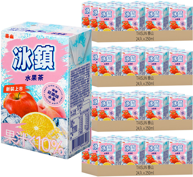 TAISUN 泰山 冰鎮水果茶, 250ml, 96入