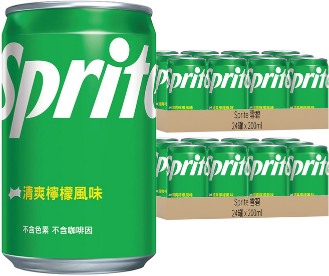 Sprite 雪碧 迷你罐 Original, 200ml, 48罐