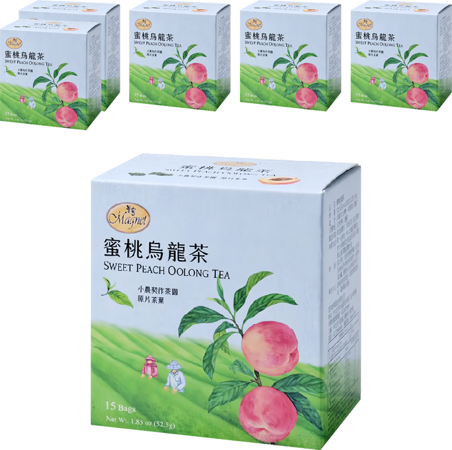 Magnet 曼寧 蜜桃烏龍茶, 3.5g, 15包, 6盒