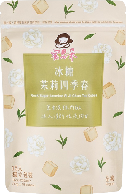 蜜思朵 NEW 冰糖茉莉四季春, 15顆, 17g, 1袋