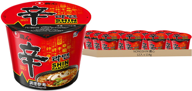 NONGSHIM 農心 辛拉麵 114g, 12入