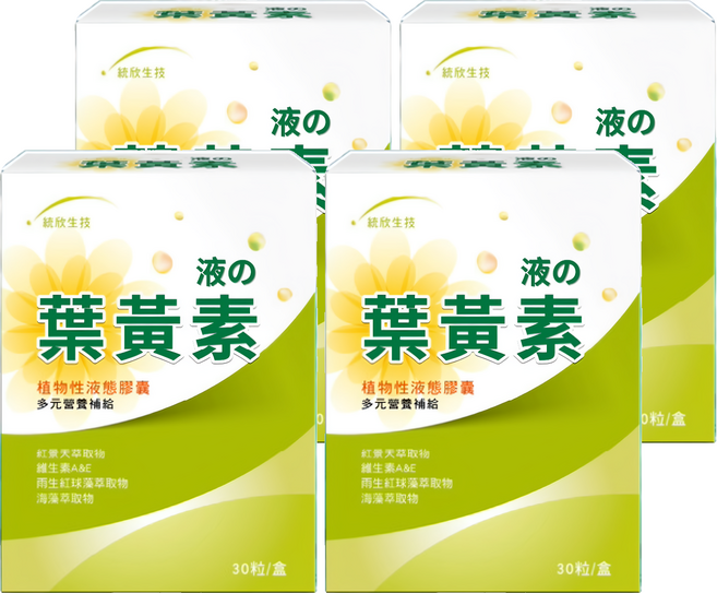 統欣生物科技 液態葉黃素膠囊, 30顆, 585mg, 4盒