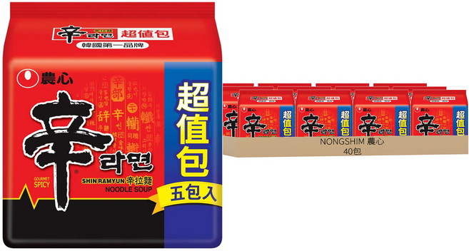 NONGSHIM 農心 辛拉麵 120g, 40包
