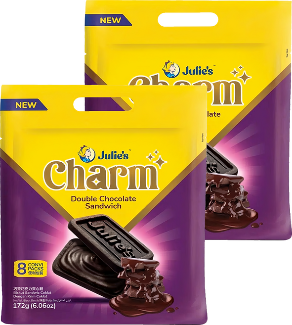 Julie's 茱蒂絲 巧贊巧克力味夾心餅乾, 172g, 2包