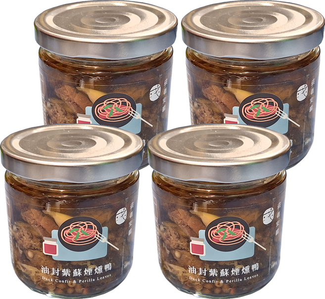 OR sauce 或者安醬 油封紫蘇煙燻鴨, 185g, 4罐