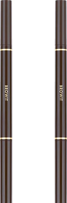BROWIT 貝奧莉 台灣公司貨 2in1持色眼線筆, 2支, 灰棕色