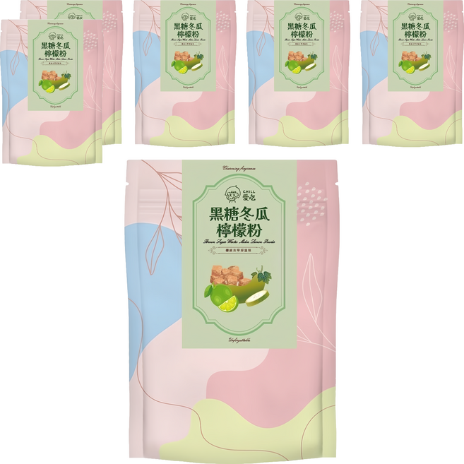 CHILL 愛吃 黑糖冬瓜檸檬, 25g, 6入, 6袋
