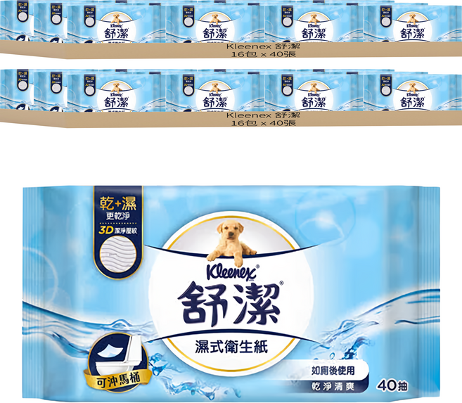 Kleenex 舒潔 濕式衛生紙, 1入, 32包