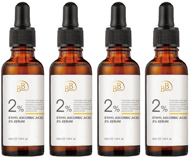 BB AMINO 科研 2%乙基維他命C美白精華, 50ml, 4件