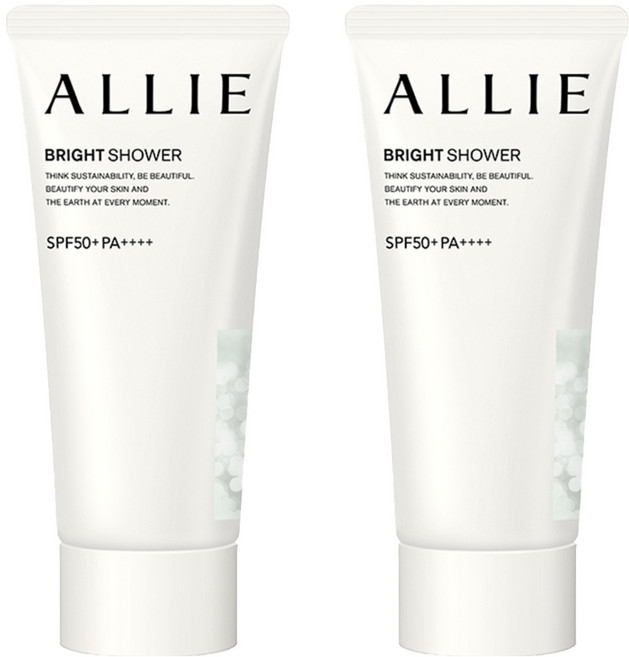 Kanebo 佳麗寶 ALLIE 台灣公司貨 持采亮化UV防曬水凝乳 SPF50+ PA++++ 光肌茉桃香, 60g, 2個