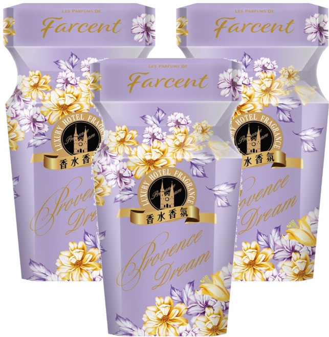 Farcent 花仙子 香水香氛消臭易 紫戀義法, 3個, 350ml