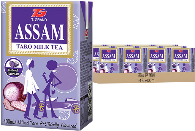 匯竑 阿薩姆 奶茶 芋香, 400ml, 24入
