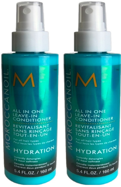 MOROCCANOIL 摩洛哥優油 台灣公司貨 高效保濕噴霧 髮絲保濕 柔順光澤 免沖洗, 160ml, 2瓶
