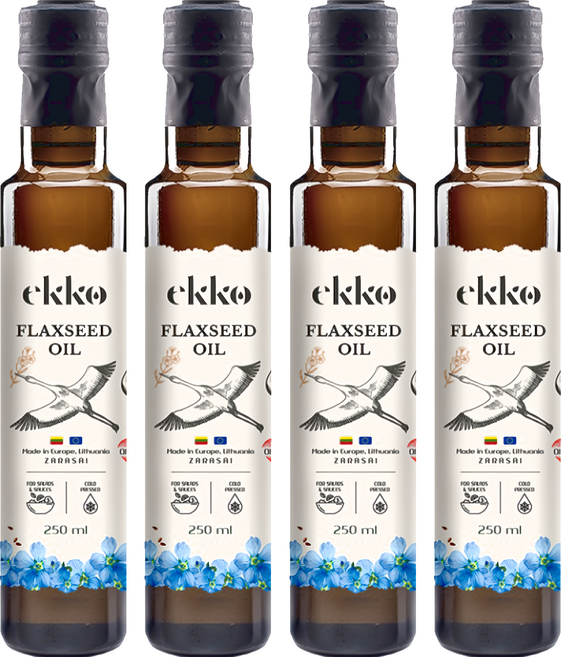 ekko 冷壓初榨亞麻籽油, 250ml, 4瓶