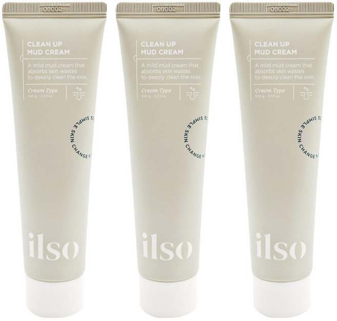 ILSO 清潔泥膜, 100g, 3條