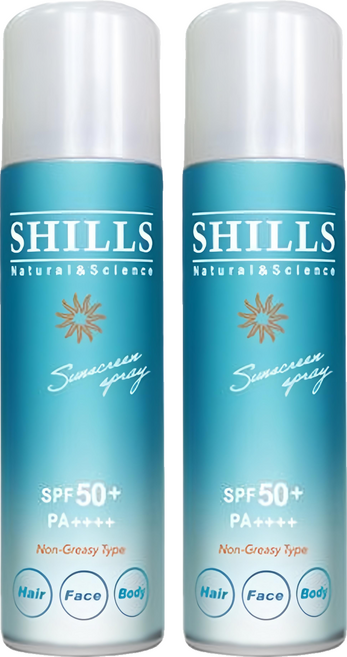 SHILLS 舒兒絲 很耐曬 日本製 超清爽零油感防曬冰鎮噴霧, 90g, 2件