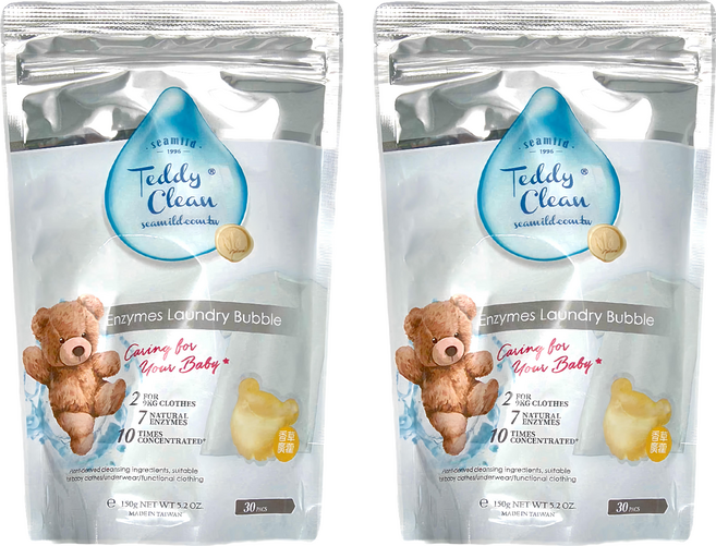 清淨海 純淨泰迪 植萃酵素洗衣膠囊 香草廣藿 150g, 30顆, 2個