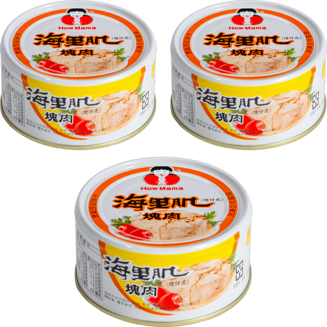 東和食品 How Mama 海里肌罐頭, 185g, 3罐