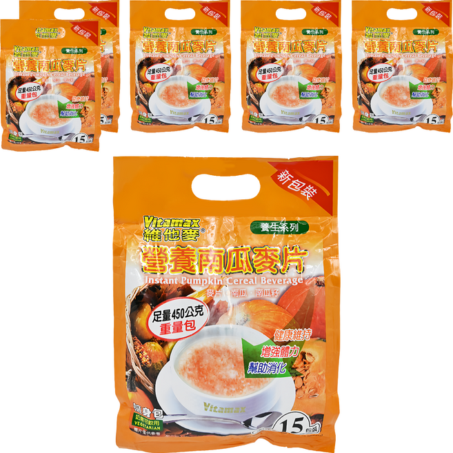 Vitamax 維他麥 營養南瓜麥片 15包, 450g, 6袋