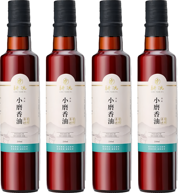 GENG YUAN 耕沅 頂級小磨香油, 250ml, 4瓶
