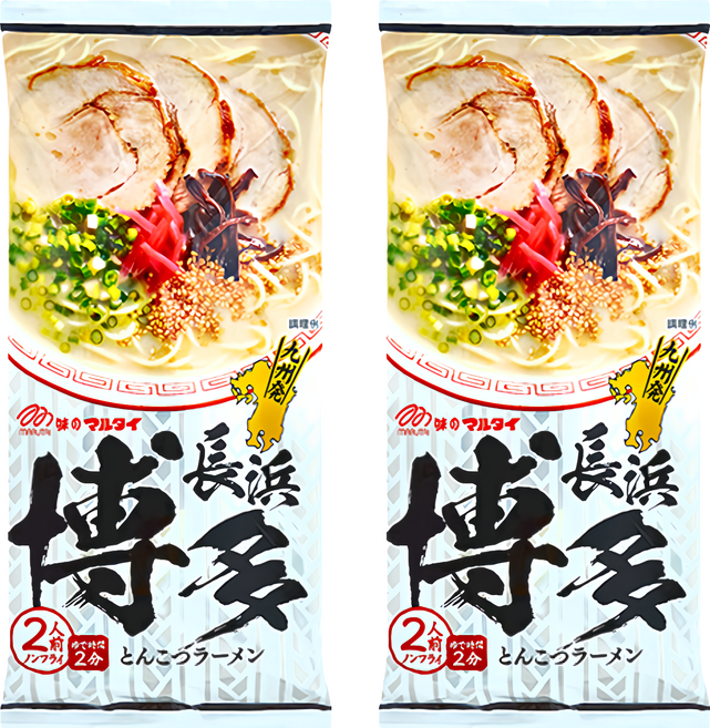 MARUTAI 丸太 博多豚骨拉麵 185g, 2包