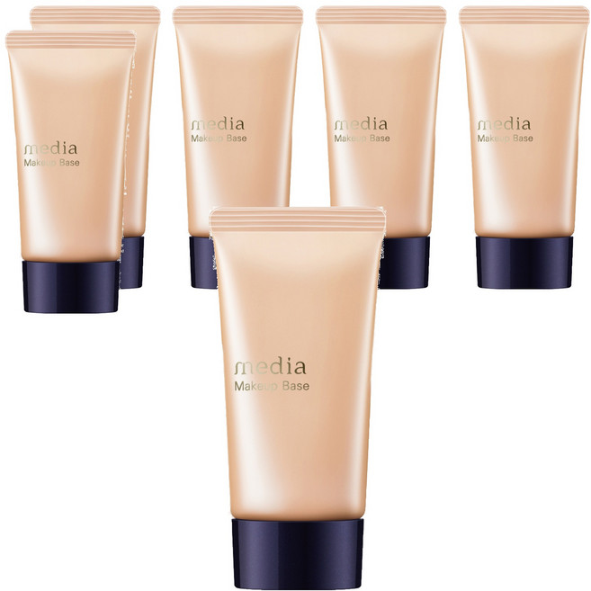 media 媚點 台灣公司貨 美肌修色粧前乳 30g, 橘色, 6件