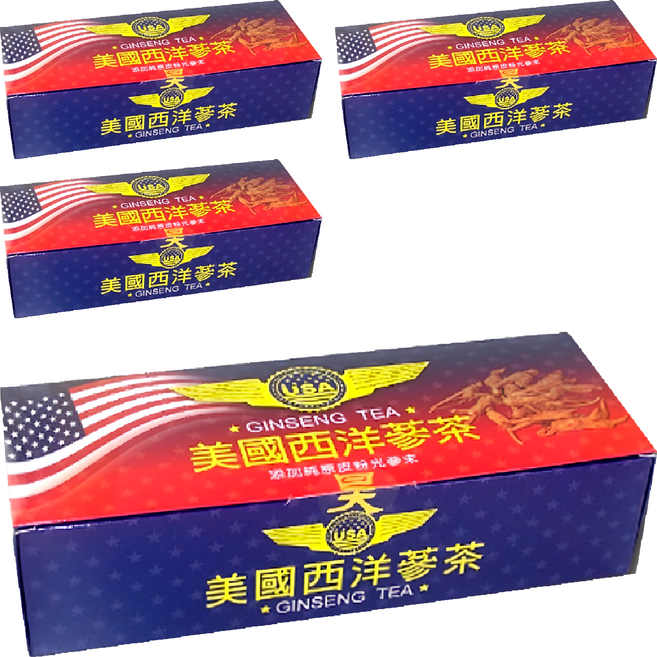 昊之蔘 是好蔘 美國西洋蔘茶, 3g, 50包, 4盒