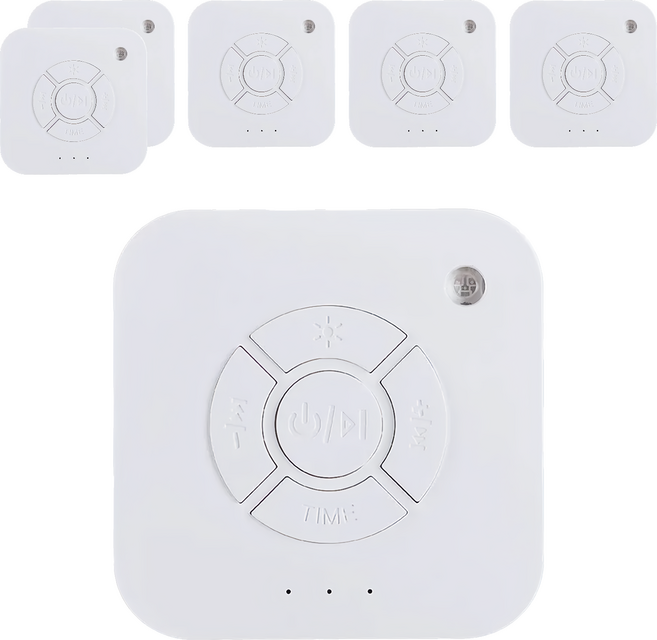 USB攜帶型白噪音助眠儀 待機時長90天以上 綠色環保 電池可循環使用, 6個