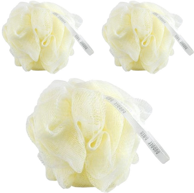 bubble bath雙層精裝浴球-黃 7710614, 45g, 3入