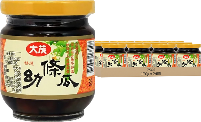 大茂 幼條瓜, 170g, 24罐