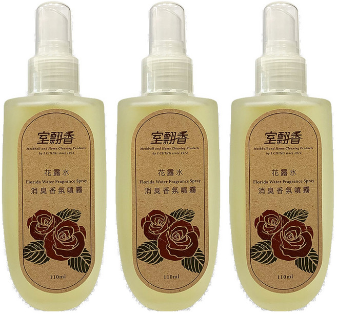 室翲香 花露水消臭香氛噴霧, 花露水, 110ml, 3瓶