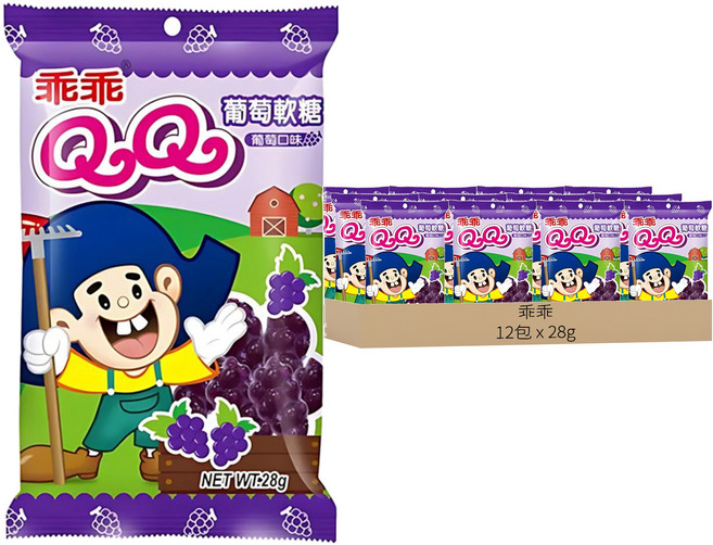 乖乖 QQ葡萄軟糖, 28g, 12包