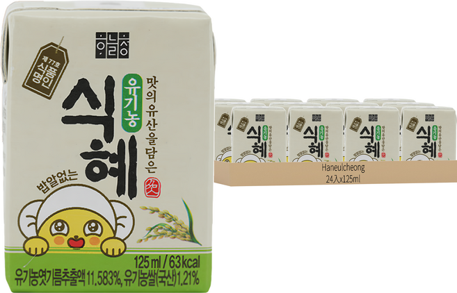 Haneulcheong Sejun Food 無米粒甜米露, 125ml, 24入