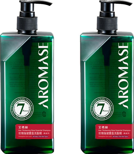 AROMASE 艾瑪絲 玫瑰強健豐盈洗髮精, 2個