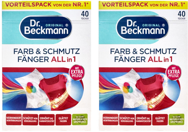 Dr.Beckmann 貝克曼博士 超潔淨護色魔布, 40入, 2盒