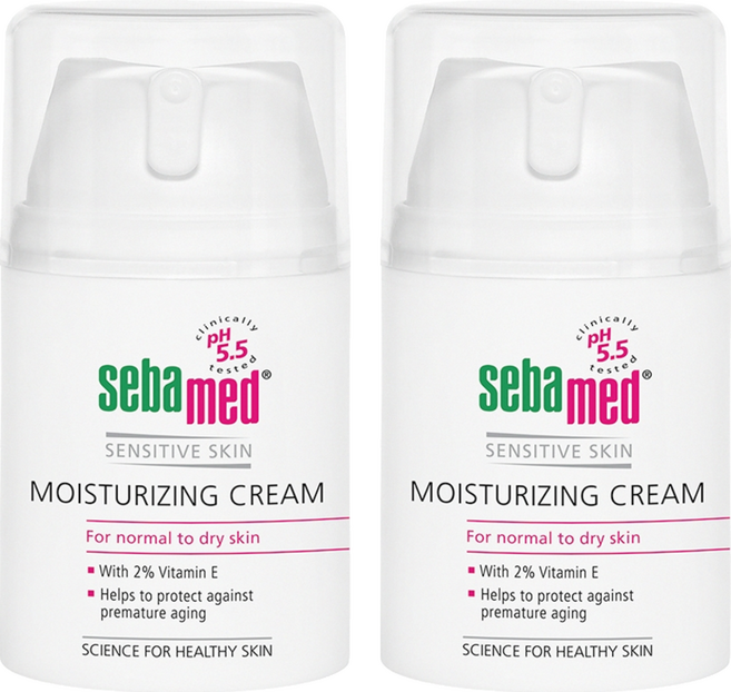 sebamed 施巴 保濕修護霜 含2%維他命E 適用於一般/敏感肌膚, 50ml, 2瓶