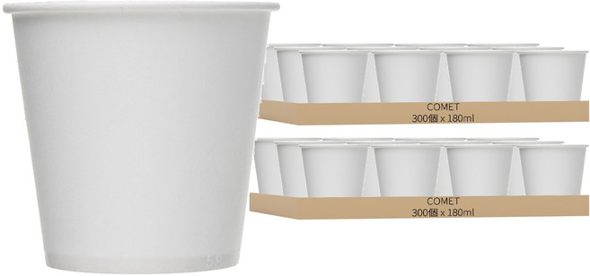 comet 紙杯 180ml, 300個, 2盒