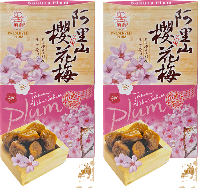 順泰 阿里山櫻花梅, 400g, 2盒