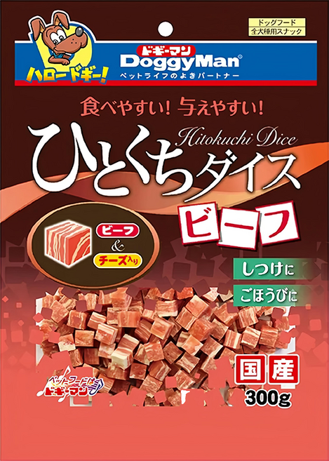 DoggyMan 多格漫 肉塊, 牛肉風味, 300g, 1包