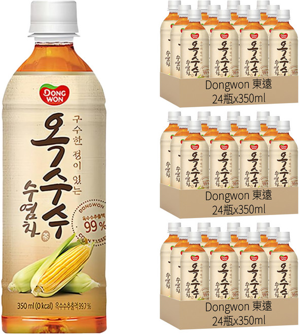 Dongwon 東遠 韓國玉米鬚茶, 72瓶, 350ml