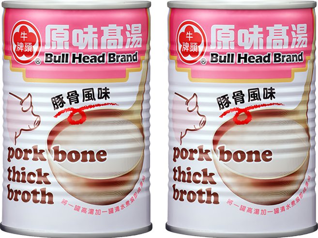 牛頭牌 原味高湯 豚骨風味, 2罐, 411ml