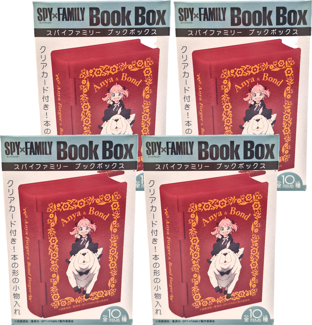F-toys 間諜家家酒書本收藏盒食玩 全10種 款式隨機, 4盒