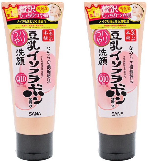SANA 莎娜 豆乳美肌 Q10深層洗面乳, 150g, 2條