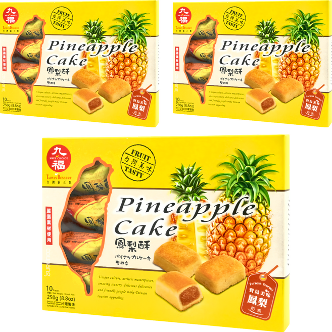九福 鳳梨酥禮盒, 250g, 3盒