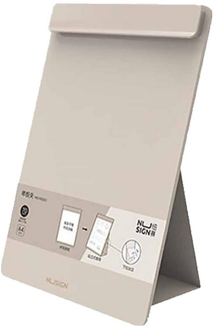 NUSIGN 紐賽 可站立式寬版A4板夾, 淺褐色, 1個