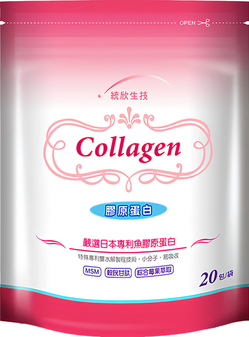 統欣生物科技 膠原蛋白, 4.5g, 20包, 1袋