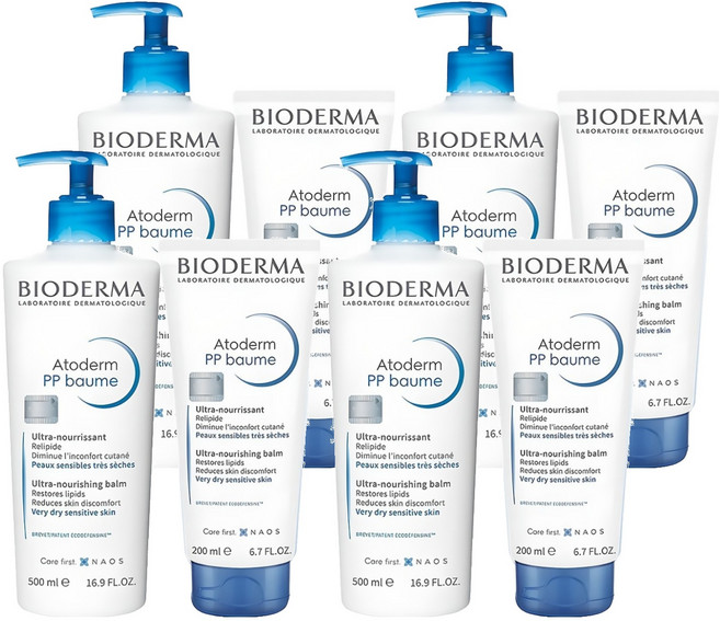 BIODERMA 舒益PP修護滋養乳 500ml + 200ml, 700ml, 4組