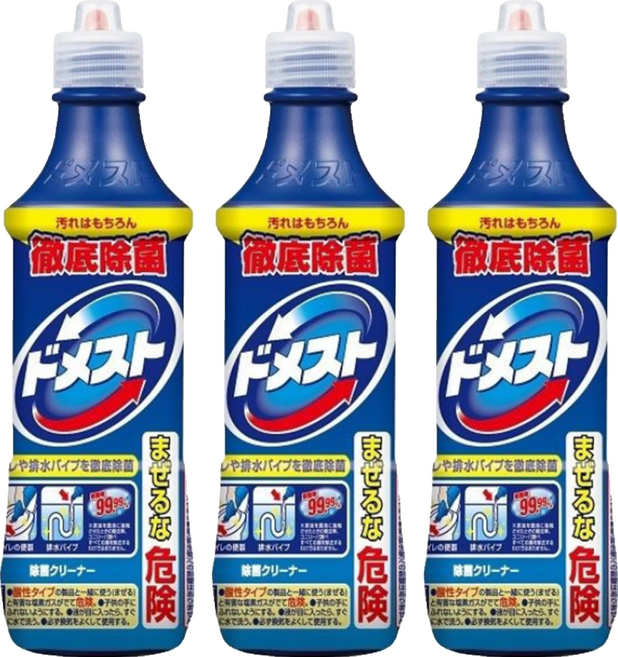Domestos 多霸道 浴廁除菌清潔劑, 500ml, 3瓶